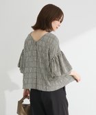 【グリーンパークス/Green Parks】の前後2way袖バルーンギンガムチェックブラウス Black|ID: prp329100004514318 ipo3291000000032738982