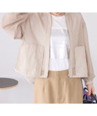 【アメリカンホリック/AMERICAN HOLIC】のメッシュ異素材切替ブルゾン Beige|ID: prp329100004514321 ipo3291000000031894281