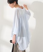 【アメリカンホリック/AMERICAN HOLIC】の【接触冷感】Vネックシアー半袖BIGシャツ Stripe|ID: prp329100004514326 ipo3291000000032193699