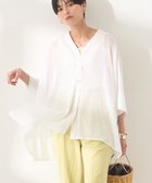 【アメリカンホリック/AMERICAN HOLIC】の【接触冷感】Vネックシアー半袖BIGシャツ Off White|ID: prp329100004514326 ipo3291000000032516395
