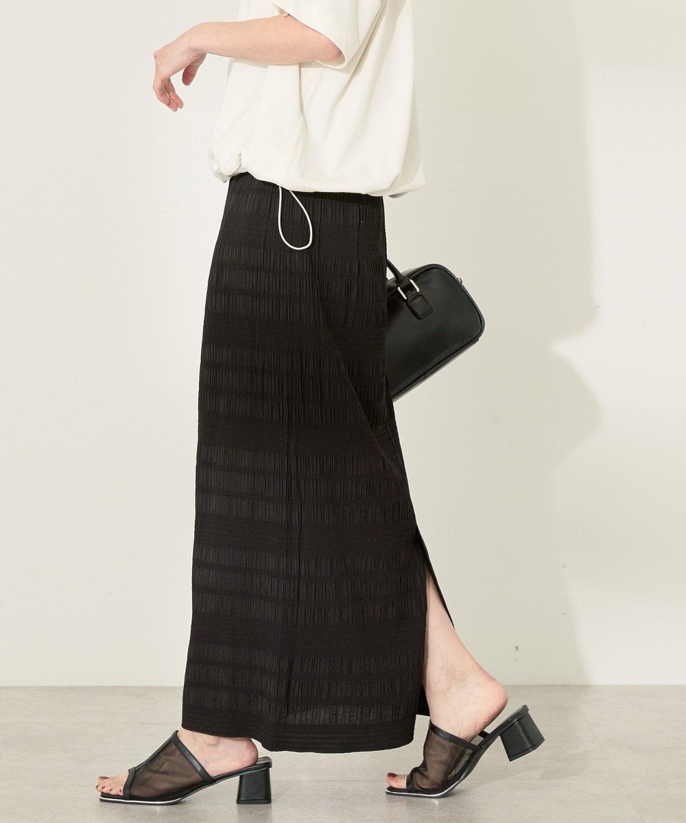 【アメリカンホリック/AMERICAN HOLIC】のシャーリングタイトスカート インテリア・キッズ・メンズ・レディースファッション・服の通販 founy(ファニー) 　ファッション　Fashion　レディースファッション　Fashion for Women　スカート　Skirts　アメリカン　American Style　春　Spring　シャーリング　Shirring, Ruched　スタイリッシュ　Stylish, Fashionable　スリット　Slit, Slit Detail　タイトスカート　Pencil Skirt, Tight Skirt　ポケット　Pocket, Pocket Detail　S/S・春夏　SS, Spring/Summer, Warm Season　夏　Summer　Black|ID: prp329100004514330 ipo3291000000032578708