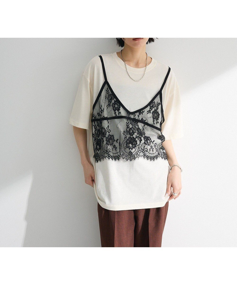 【グリーンパークス/Green Parks】のレースビスチェドッキングチュニック 人気、トレンドファッション・服の通販 founy(ファニー) 　ファッション　Fashion　レディースファッション　WOMEN　ワンピース　Dress　チュニック　Tunic　おすすめ　Recommend　チュニック　Tunic　ドッキング　Docking　ビスチェ　Bustier　ポケット　Pocket　レース　Race　夏　Summer　春　Spring　S/S・春夏　Ss・Spring/Summer　 other-1|ID: prp329100004514337 ipo3291000000031894390