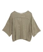 【グリーンパークス/Green Parks】の七分袖コットンメッシュラグラントップス 人気、トレンドファッション・服の通販 founy(ファニー) ファッション Fashion レディースファッション WOMEN トップス・カットソー Tops/Tshirt シャツ/ブラウス Shirts/Blouses ロング / Tシャツ T-Shirts カットソー Cut and Sewn おすすめ Recommend インナー Inner カットソー Cut And Sew トレンド Trend ポケット Pocket メッシュ Mesh リゾート Resort 夏 Summer 春 Spring S/S・春夏 Ss・Spring/Summer thumbnail Khaki|ID: prp329100004514341 ipo3291000000031894433