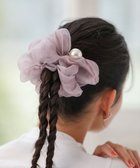 【グリーンパークス/Green Parks】の・HALF TIME 大粒パール付きヘアシュシュ Lavender|ID: prp329100004514351 ipo3291000000031894465