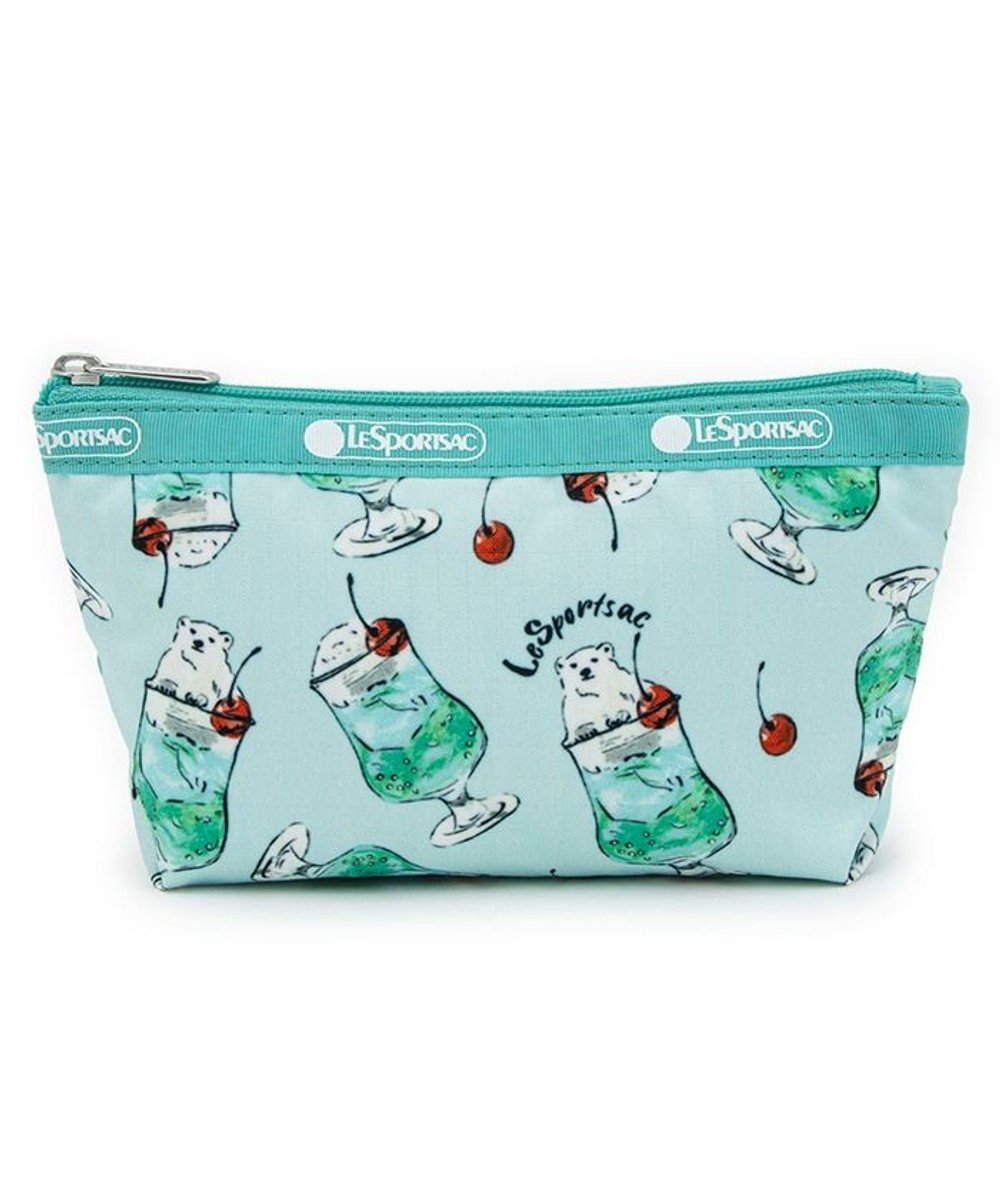 【レスポートサック/LeSportsac】のSMALL SLOAN COSMETIC/ポーラベアメロンソーダ インテリア・キッズ・メンズ・レディースファッション・服の通販 founy(ファニー) 　ファッション　Fashion　レディースファッション　WOMEN　財布　Wallets　ポーチ　Pouches　おすすめ　Recommend　コンパクト　Compact　ポケット　Pocket　ポーチ　Pouch　リップ　Lip　再入荷　Restock/Back In Stock/Re Arrival　財布　Wallet　ポーラベアメロンソーダ|ID: prp329100004514391 ipo3291000000031975271