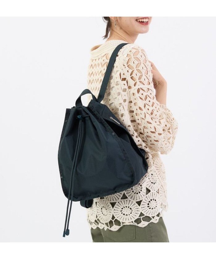 【レスポートサック/LeSportsac】のCINCH BACKPACK/ミッドナイトグリーン インテリア・キッズ・メンズ・レディースファッション・服の通販 founy(ファニー) https://founy.com/ ファッション Fashion レディースファッション WOMEN バッグ Bag アウトドア Outdoor 巾着 Purse 軽量 Lightweight シンプル Simple 財布 Wallet トラベル Travel プリント Print ポケット Pocket 無地 Plain Color リュック Ruck Sack 旅行 Travel |ID: prp329100004514403 ipo3291000000031894744