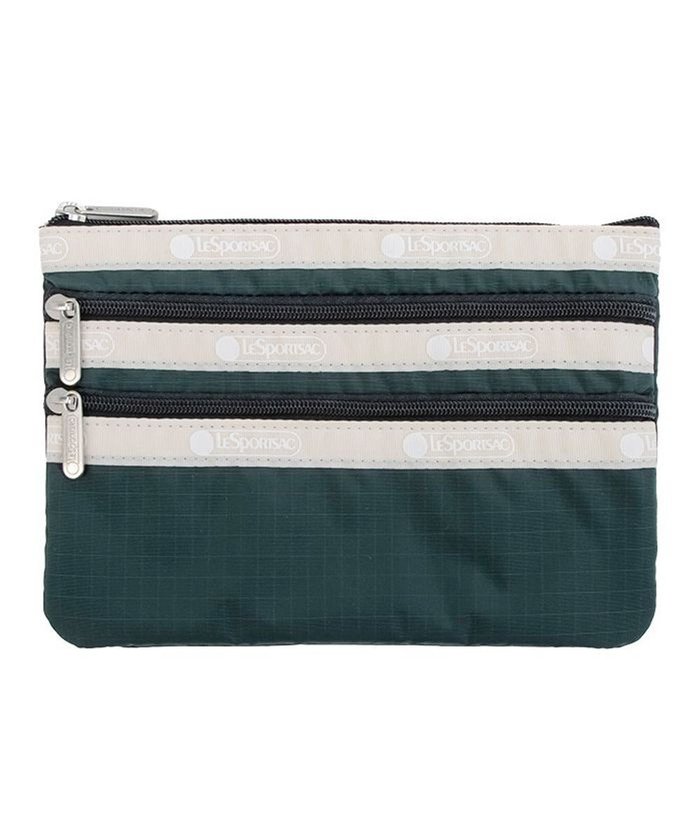 【レスポートサック/LeSportsac】の3ZIP COSMETIC/ミッドナイトグリーン/サンドバー インテリア・キッズ・メンズ・レディースファッション・服の通販 founy(ファニー) https://founy.com/ ファッション Fashion レディースファッション WOMEN 財布 Wallets ポーチ Pouches アウトドア Outdoor 軽量 Lightweight スポーツ Sports スリム Slim 財布 Wallet トラベル Travel 人気 Popularity フラット Flat プリント Print ポケット Pocket ポーチ Pouch 無地 Plain Color 旅行 Travel |ID: prp329100004514433 ipo3291000000031894897