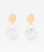 【自由区/JIYU-KU】の【WEB限定】サークル イヤリング マットゴールド×マットシルバー|ID: prp329100004514437 ipo3291000000031894921
