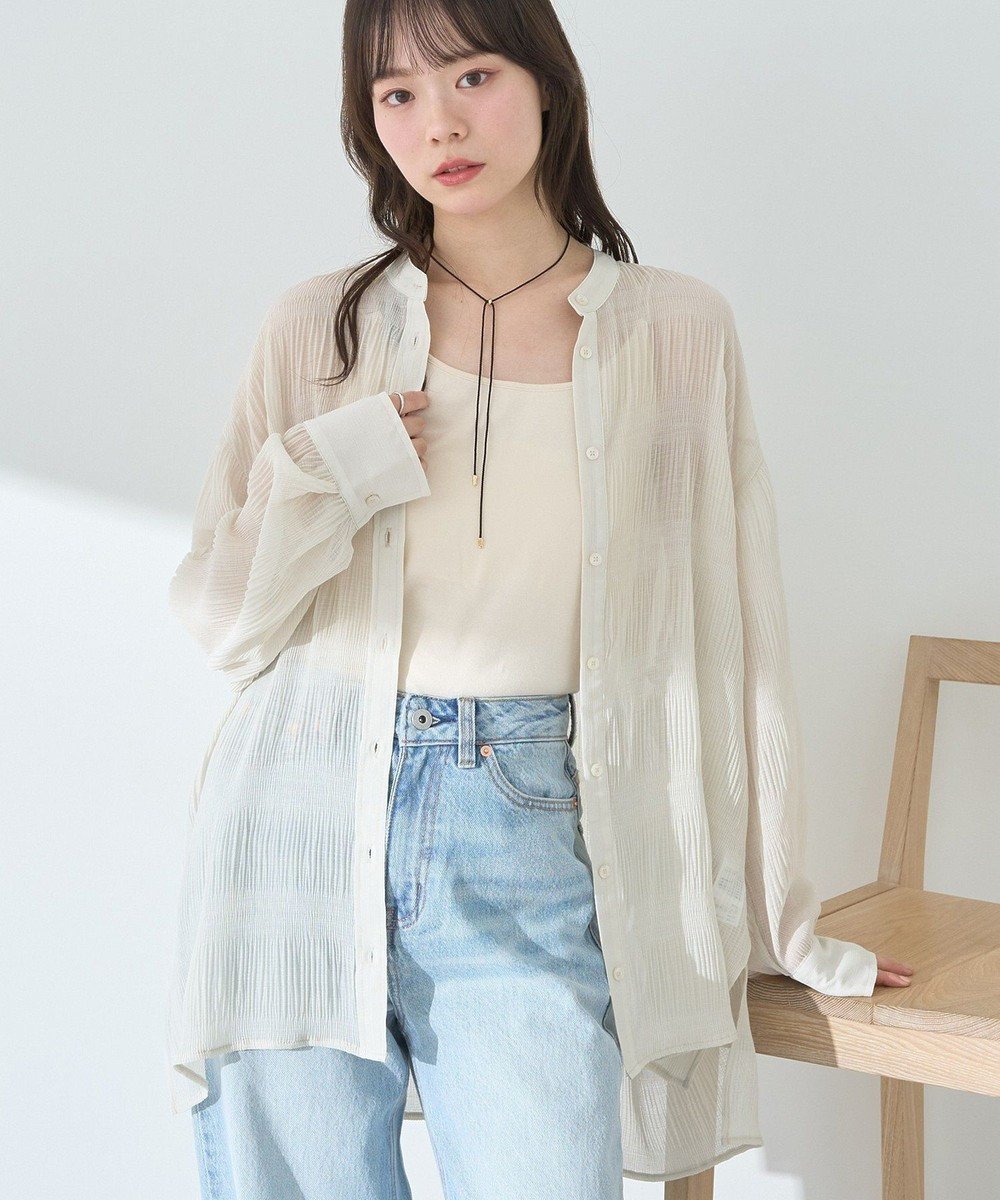 【アースミュージックアンドエコロジー/earth music&ecology】のマジョリカプリーツレギュラーシャツ 人気、トレンドファッション・服の通販 founy(ファニー) 　ファッション　Fashion　レディースファッション　Fashion for Women　トップス・カットソー　Cut & Sew Tops　シャツ・ブラウス・オフィスカジュアル　Elegant Blouses & Button-Ups　おすすめ　Recommended / Our Picks　インナー　Innerwear　プリーツ　Pleats, Pleated　ポケット　Pocket, Pocket Detail　夏　Summer　春　Spring　S/S・春夏　SS, Spring/Summer, Warm Season　 other-1|ID: prp329100004514452 ipo3291000000033088126