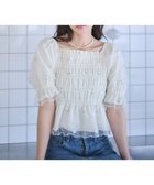 【アースミュージックアンドエコロジー/earth music&ecology】のフラワー刺繍シャーリングプルオーバー Ivory|ID: prp329100004514458 ipo3291000000031895027