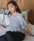 【アースミュージックアンドエコロジー/earth music&ecology】のフラワー刺繍シャーリングプルオーバー Light Gray|ID: prp329100004514458 ipo3291000000032590902
