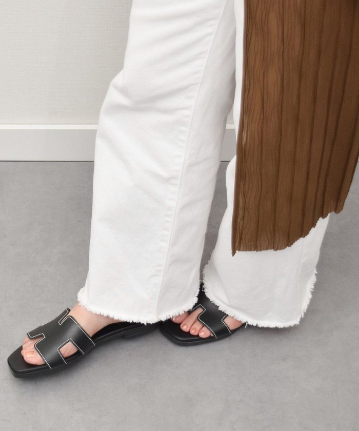 【インター ショシュール/INTER-CHAUSSURES】の【Oh my Sandals】スクエアトウフラットミュールサンダル インテリア・キッズ・メンズ・レディースファッション・服の通販 founy(ファニー) https://founy.com/ ファッション Fashion レディースファッション Ladies' Fashion Online サンダル Sandals シンプル Simple 再入荷 Restock/Back In Stock/Re Arrival 夏 Summer 春 Spring S/S・春夏 Ss・Spring/Summer |ID: prp329100004514471 ipo3291000000032241594