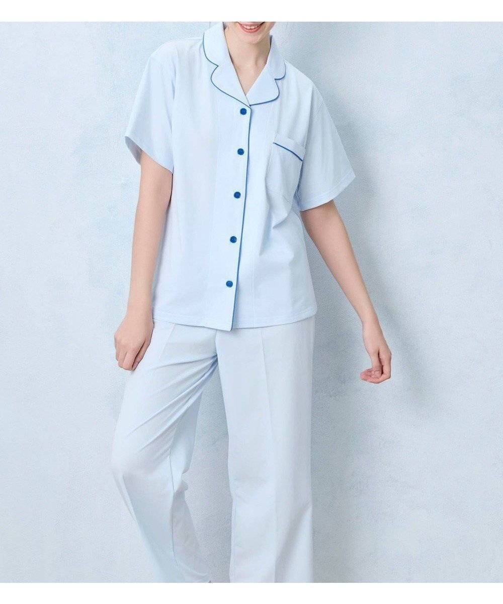 【ウンナナクール/une nana cool】の【綿混】両染ジャージ半袖パジャマ MADE WITH LIBERTY FABRIC インテリア・キッズ・メンズ・レディースファッション・服の通販 founy(ファニー) 　ファッション　Fashion　レディースファッション　WOMEN　トップス・カットソー　Tops/Tshirt　春　Spring　ジャージ　Jersey　パイピング　Piping　パジャマ　Pajamas　プリント　Print　半袖　Short Sleeve　リラックス　Relax　S/S・春夏　Ss・Spring/Summer　NEW・新作・新着・新入荷　New Arrivals　おすすめ　Recommend　夏　Summer　SX|ID: prp329100004514493 ipo3291000000031895206