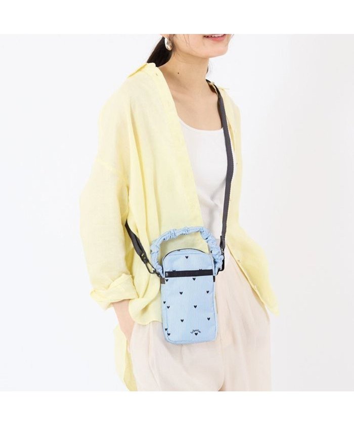 【レスポートサック/LeSportsac】のGH MINI PHONE XBODY/フレッシュブラックハーツ インテリア・キッズ・メンズ・レディースファッション・服の通販 founy(ファニー) https://founy.com/ ファッション Fashion レディースファッション WOMEN ギャザー Gather ストライプ Stripe プリント Print ポケット Pocket ポーチ Pouch |ID: prp329100004514525 ipo3291000000031895326
