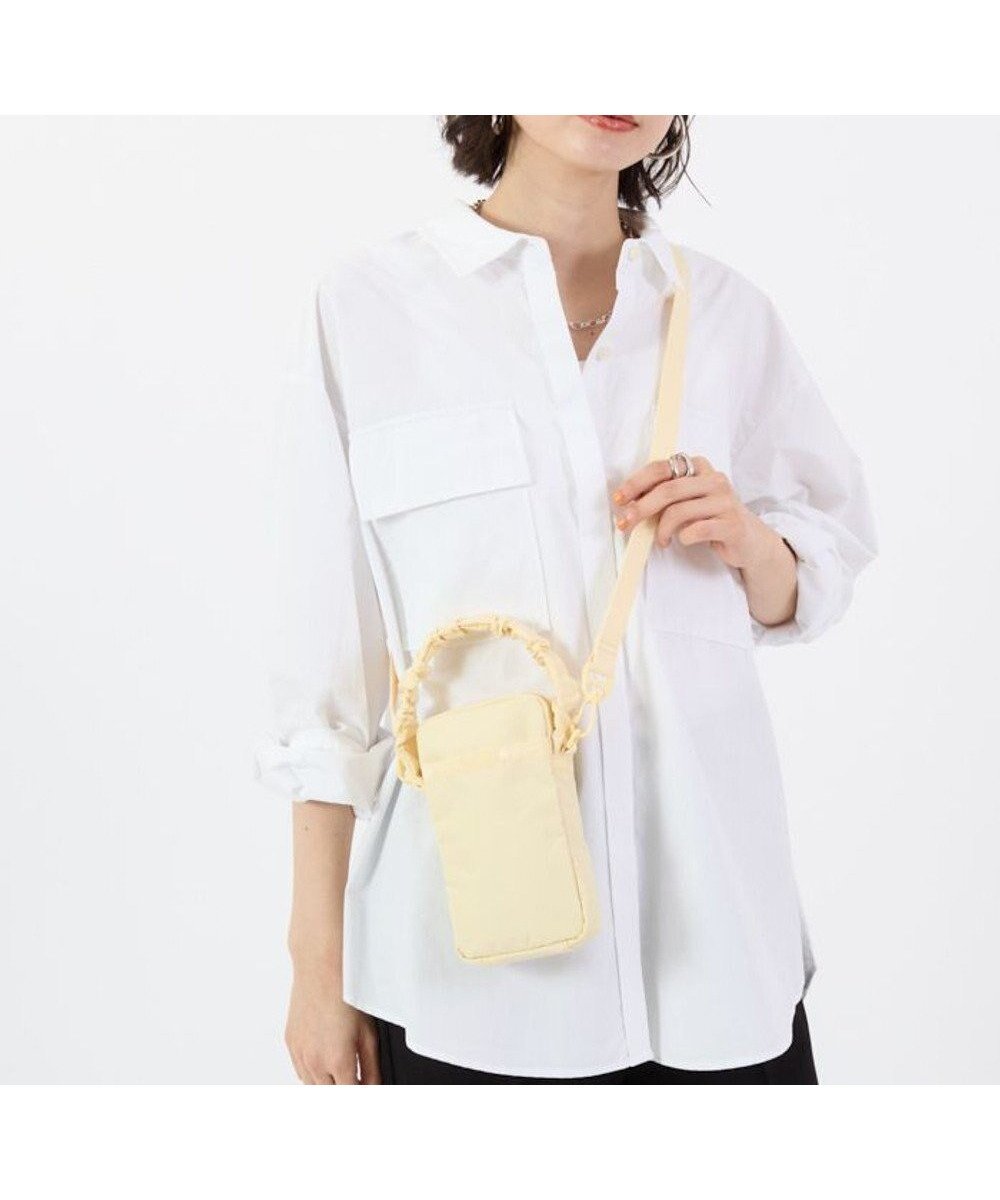 【レスポートサック/LeSportsac】のGH MINI PHONE XBODY/レモンメレンゲ 人気、トレンドファッション・服の通販 founy(ファニー) 　ファッション　Fashion　レディースファッション　WOMEN　イエロー　Yellow　ギャザー　Gather　軽量　Lightweight　ショルダー　Shoulder　シンプル　Simple　人気　Popularity　プリント　Print　ポケット　Pocket　ポシェット　Pochette　ポーチ　Pouch　無地　Plain Color　スマホケース　Phone Case　 other-1|ID: prp329100004514527 ipo3291000000031895333