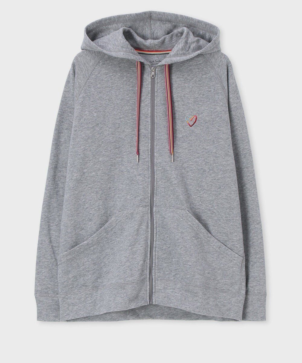 【ポール スミス/Paul Smith】のスワールハート フーデッドパーカ インテリア・キッズ・メンズ・レディースファッション・服の通販 founy(ファニー) 　ファッション　Fashion　レディースファッション　WOMEN　トップス・カットソー　Tops/Tshirt　パーカ　Sweats　おすすめ　Recommend　カラフル　Colorful　ストライプ　Stripe　セットアップ　Set Up　パジャマ　Pajamas　グレー|ID: prp329100004514584 ipo3291000000031895666