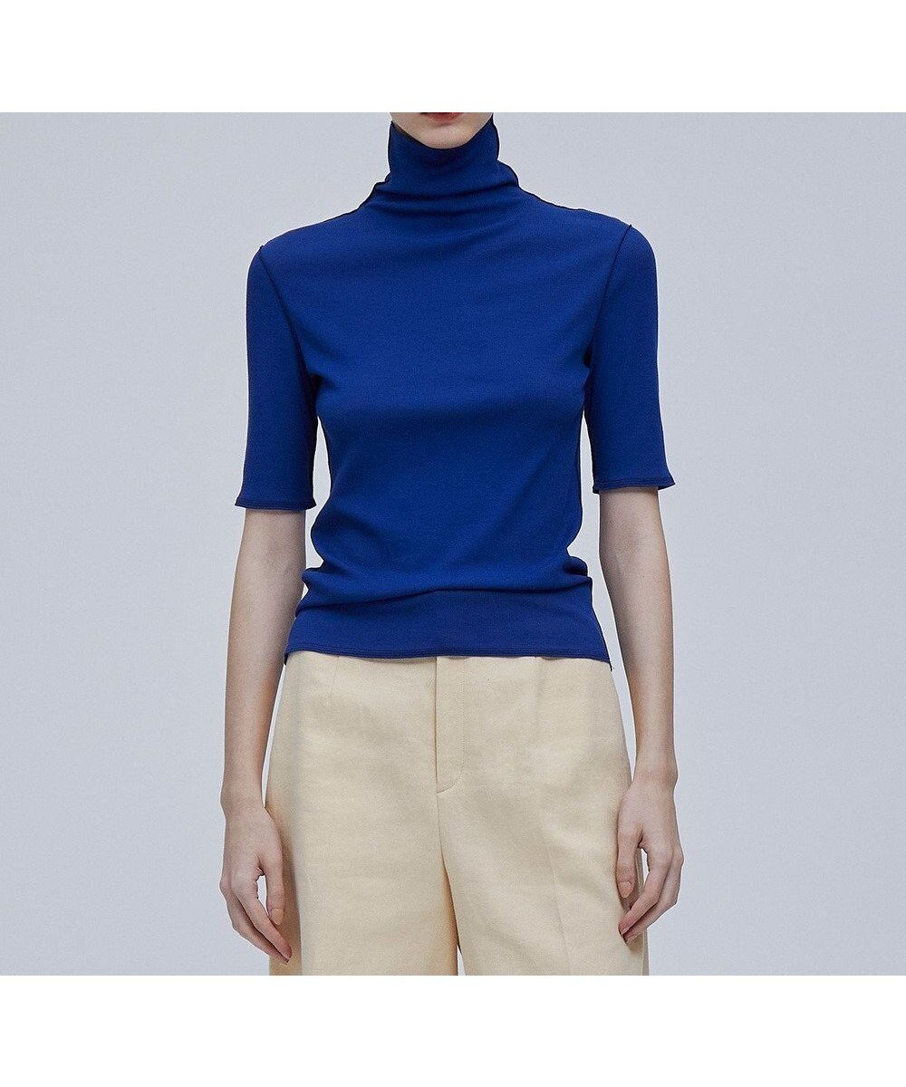 【ベイジ,/BEIGE,】の【otonaMUSE 5月号掲載】ROBERT / ハイネックトップス インテリア・キッズ・メンズ・レディースファッション・服の通販 founy(ファニー) 　雑誌掲載アイテム　Magazine Items　ファッション雑誌　Fashion Magazines　オトナミューズ　otona MUSE　ファッション　Fashion　レディースファッション　WOMEN　トップス・カットソー　Tops/Tshirt　シャツ/ブラウス　Shirts/Blouses　ロング / Tシャツ　T-Shirts　カットソー　Cut and Sewn　5月号　May Issue　カットソー　Cut And Sew　シンプル　Simple　フィット　Fit　再入荷　Restock/Back In Stock/Re Arrival　夏　Summer　春　Spring　S/S・春夏　Ss・Spring/Summer　ビジネス 仕事 通勤　Business　雑誌　Magazine　Blue|ID: prp329100004514610 ipo3291000000031896002