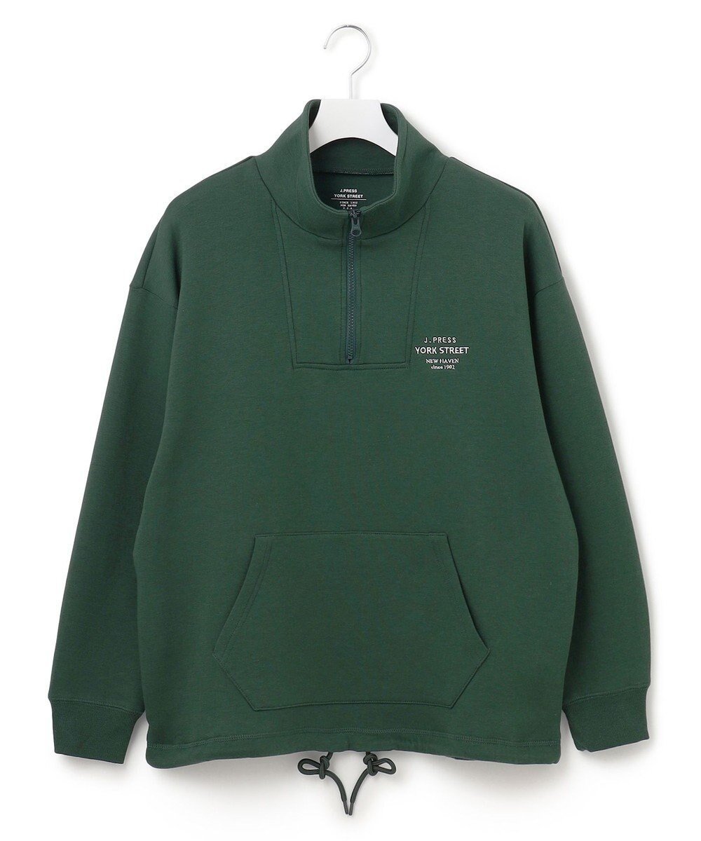 【ジェイプレスヨークストリート/J.PRESS YORK STREET】の【UNISEX】スタンド ハーフジップ プルオーバー スウェット インテリア・キッズ・メンズ・レディースファッション・服の通販 founy(ファニー) 　ファッション　Fashion　レディースファッション　WOMEN　トップス・カットソー　Tops/Tshirt　パーカ　Sweats　プルオーバー　Pullover　スウェット　Sweat　ユニセックス　Unisex　ジャケット　Jacket　スウェット　Sweat　スタンド　Stand　ブルゾン　Blouson　ポケット　Pocket　A/W・秋冬　Aw・Autumn/Winter・Fw・Fall-Winter　グリーン系|ID: prp329100004514885 ipo3291000000031899185