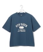 【ジェイプレスヨークストリート/J.PRESS YORK STREET】の【UNISEX】フォトプリント Tシャツ ”College Logo” ダルブルー系|ID: prp329100004514915 ipo3291000000031899466