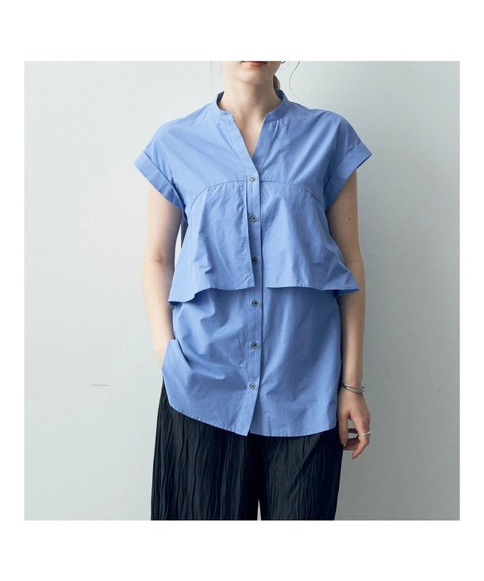 【イェッカ ヴェッカ/YECCA VECCA】のフリル切替スキッパーシャツ インテリア・キッズ・メンズ・レディースファッション・服の通販 founy(ファニー) https://founy.com/ ファッション Fashion レディースファッション WOMEN トップス・カットソー Tops/Tshirt シャツ/ブラウス Shirts/Blouses ショルダー Shoulder スキッパー Skipper スリット Slit ドロップ Drop フリル Frills フレンチ French ボトム Bottom ポケット Pocket 切替 Switching 夏 Summer 春 Spring S/S・春夏 Ss・Spring/Summer |ID: prp329100004514933 ipo3291000000031899712