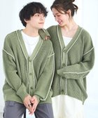【ウィゴー/WEGO】のハンドステッチカーディガン グリーン|ID: prp329100004514952 ipo3291000000031900308