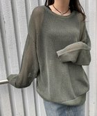 【ウィゴー/WEGO】のメッシュニットBIGPO カーキ|ID: prp329100004514953 ipo3291000000031900417