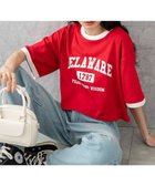 【ウィゴー/WEGO】のリンガーグラフィックショートT レッド|ID: prp329100004514957 ipo3291000000031900470