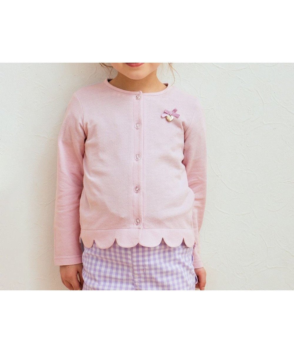 【エニファム/any FAM / KIDS】の接触冷感 UVケア カーディガン インテリア・キッズ・メンズ・レディースファッション・服の通販 founy(ファニー) 　ファッション　Fashion　キッズファッション　KIDS　トップス・カットソー　Tops/Tees/Kids　春　Spring　洗える　Washable　カーディガン　Cardigan　スカラップ　Scalloped　長袖　Long Sleeve　ポケット　Pocket　羽織　Haori　リボン　Ribbon　ワンポイント　One Point　S/S・春夏　Ss・Spring/Summer　夏　Summer　ラベンダー|ID: prp329100004515125 ipo3291000000031961451
