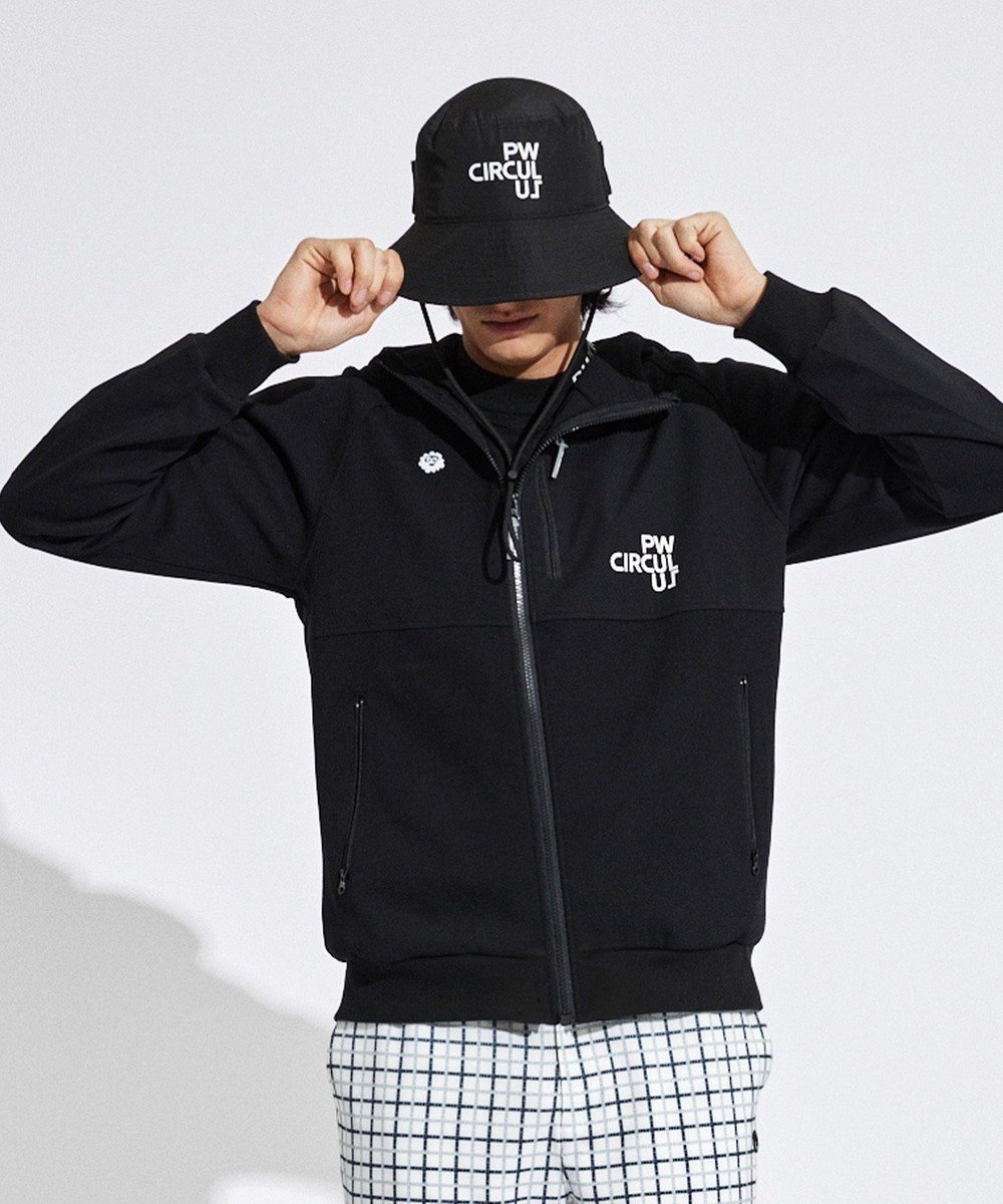 【ピーダブリュサーキュラス/PW CIRCULUS / MEN】の【MEN】DIMPLE ジップアップ フーディ インテリア・キッズ・メンズ・レディースファッション・服の通販 founy(ファニー) 　ファッション　Fashion　メンズファッション　MEN　アウター　Coats Outerwear/Men　アウトドア　Outdoor　アシンメトリー　Asymmetry　コンビ　Combination　ゴルフ　Golf　ジップ　Zip　ジップアップ　Zip Up　ジャケット　Jacket　ストレッチ　Stretch　ポケット　Pocket　ランニング　Running　夏　Summer　春　Spring　S/S・春夏　Ss・Spring/Summer　ブラック系|ID: prp329100004515147 ipo3291000000031962235