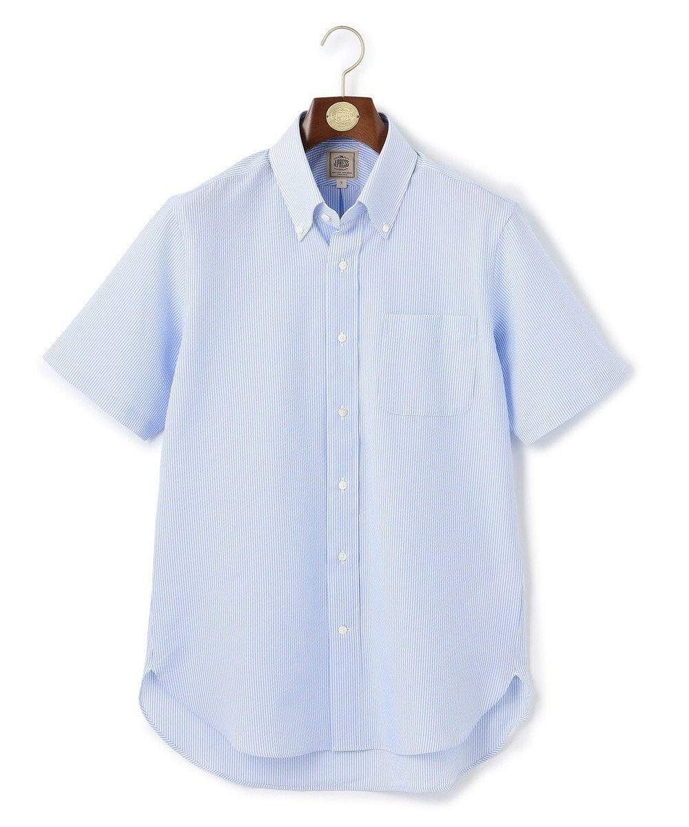 【ジェイ プレス/J.PRESS / MEN】の過酷な夏を乗り切るマストな1着!【 高通気性 / 軽量 / ノンアイロン / 撥水】【BEAT HEAT SYSTEM】半袖シャツ / B.D. インテリア・キッズ・メンズ・レディースファッション・服の通販 founy(ファニー) 　ファッション　Fashion　メンズファッション　Men's Style Online　トップス・カットソー　Tops/Tshirt/Men　シャツ　Shirts　インナー　Inner　春　Spring　軽量　Lightweight　ドレス　Dress　パープル　Purple　半袖　Short Sleeve　ミックス　Mix　S/S・春夏　Ss・Spring/Summer　再入荷　Restock/Back In Stock/Re Arrival　おすすめ　Recommend　夏　Summer　ビジネス 仕事 通勤　Business　サックスブルー系1|ID: prp329100004515148 ipo3291000000032633650