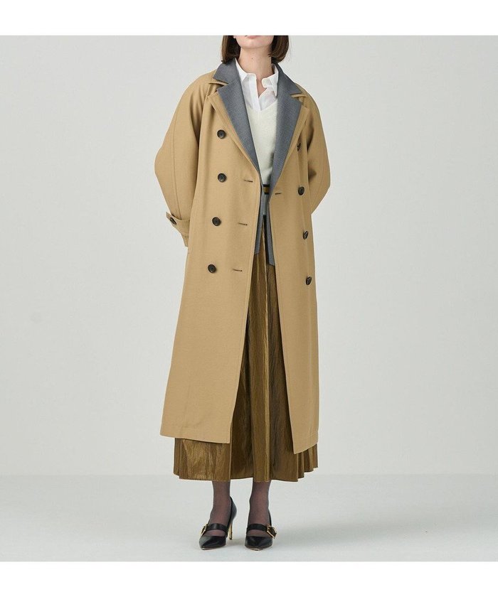 【グレース コンチネンタル/GRACE CONTINENTAL】のジャケットレイヤードトレンチ インテリア・キッズ・メンズ・レディースファッション・服の通販 founy(ファニー) https://founy.com/ ファッション Fashion レディースファッション WOMEN アウター Coat Outerwear コート Coats ジャケット Jackets トレンチコート Trench Coats シャンブレー Chambray シンプル Simple ジャケット Jacket テーラード Tailored パッチ Patch ロング Long 再入荷 Restock/Back In Stock/Re Arrival A/W・秋冬 Aw・Autumn/Winter・Fw・Fall-Winter |ID: prp329100004515157 ipo3291000000031902240