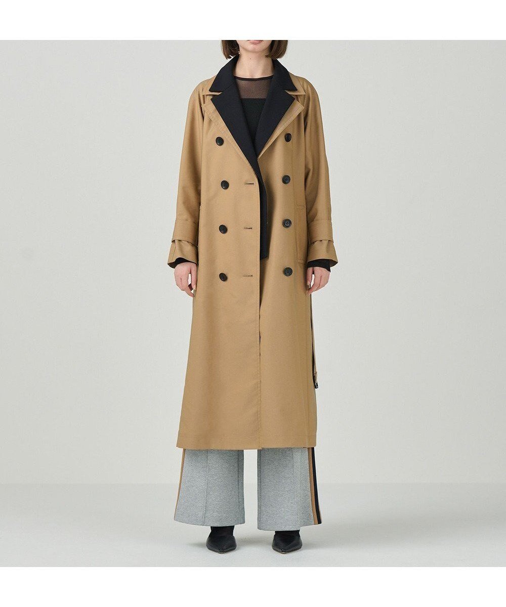 【グレース コンチネンタル/GRACE CONTINENTAL】のジャケットレイヤードトレンチ インテリア・キッズ・メンズ・レディースファッション・服の通販 founy(ファニー) 　ファッション　Fashion　レディースファッション　WOMEN　アウター　Coat Outerwear　コート　Coats　ジャケット　Jackets　トレンチコート　Trench Coats　シャンブレー　Chambray　シンプル　Simple　ジャケット　Jacket　テーラード　Tailored　パッチ　Patch　ロング　Long　再入荷　Restock/Back In Stock/Re Arrival　A/W・秋冬　Aw・Autumn/Winter・Fw・Fall-Winter　キャメル|ID: prp329100004515157 ipo3291000000031902242