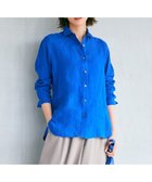 【23区/NIJYUSANKU】の【CLASSY. 9月号掲載/WEB限定カラーあり】LIBECO ベーシック シャツ ブルー系|ID: prp329100004515195 ipo3291000000031966663