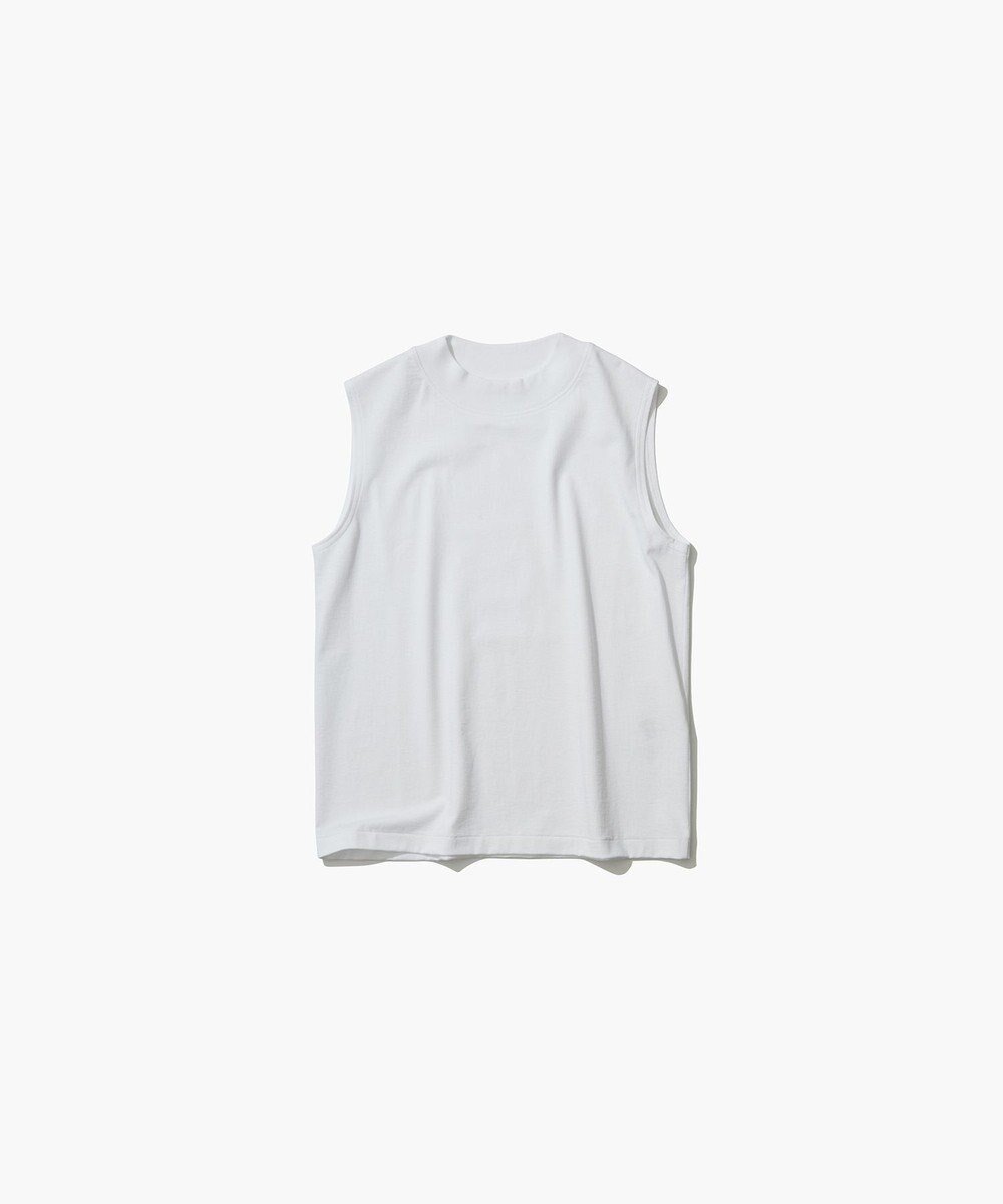 【エイトン/ATON】のDRY COTTON JERSEY モックネックスリーブレスプルオーバー インテリア・キッズ・メンズ・レディースファッション・服の通販 founy(ファニー) 　ファッション　Fashion　レディースファッション　WOMEN　トップス・カットソー　Tops/Tshirt　シャツ/ブラウス　Shirts/Blouses　ロング / Tシャツ　T-Shirts　プルオーバー　Pullover　カットソー　Cut and Sewn　カットオフ　Cut Off　カットソー　Cut And Sew　カーディガン　Cardigan　吸水　Water Absorption　ジャケット　Jacket　ジャージ　Jersey　スリーブ　Sleeve　タンク　Tank　定番　Standard　モックネック　Mock Neck　レギュラー　Regular　ロング　Long　A/W・秋冬　Aw・Autumn/Winter・Fw・Fall-Winter　S/S・春夏　Ss・Spring/Summer　夏　Summer　WHITE|ID: prp329100004515196 ipo3291000000031902870
