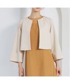 【エニィ スィス/any SiS】の【洗える】セレモニークロップド ジャケット 人気、トレンドファッション・服の通販 founy(ファニー) ファッション Fashion レディースファッション Fashion for Women アウター Coat / Outerwear Collection レディースジャケット・軽アウター Jackets ノーカラージャケット / シンプル上品コーデ Collarless Jackets クロップド Cropped, Short Length コンパクト Compact, Small Size ジャケット Jacket, Outerwear スクエア Square, Square Shape ストレッチ Stretch, Stretchy Fabric ドレス Dress, One-Piece バランス Balance, Style Balance プレーン Plain, Simple ボレロ Bolero, Short Cardigan 人気 Popular, Best Seller 定番 Standard, Basic Item 洗える Machine Washable A/W・秋冬 Autumn/Winter thumbnail ベージュ|ID: prp329100004515217 ipo3291000000034282581