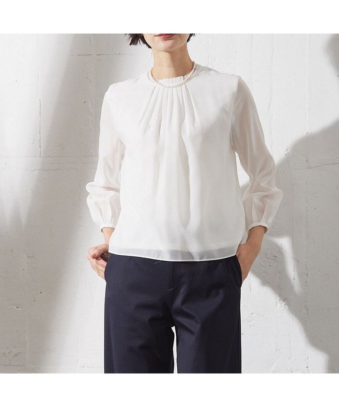 【ジェイ プレス/J.PRESS】のカチオン ストライプ カットソー インテリア・キッズ・メンズ・レディースファッション・服の通販 founy(ファニー) https://founy.com/ ファッション Fashion レディースファッション Fashion for Women トップス・カットソー Cut & Sew Tops シャツ・ブラウス・オフィスカジュアル Elegant Blouses & Button-Ups ロングTシャツ・Tシャツ Longline T-Shirts & Tees カットソー・ベーシックTシャツ Cut-and-Sewn Tops / Stretch Tees & Basics インナー Innerwear 春 Spring カットソー Cut and Sewn Top ギャザー Gathered, Ruffled ジャケット Jacket, Outerwear ストライプ Stripe, Striped Pattern フェミニン Feminine, Girly S/S・春夏 SS, Spring/Summer, Warm Season おすすめ Recommended / Our Picks 夏 Summer エレガント 上品 Elegant セレモニー Ceremony |ID: prp329100004515233 ipo3291000000032550560