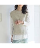 【ジェイ プレス/J.PRESS】の【洗える】LINEN COTTON ニット ベスト ベージュ系|ID: prp329100004515237 ipo3291000000033716184