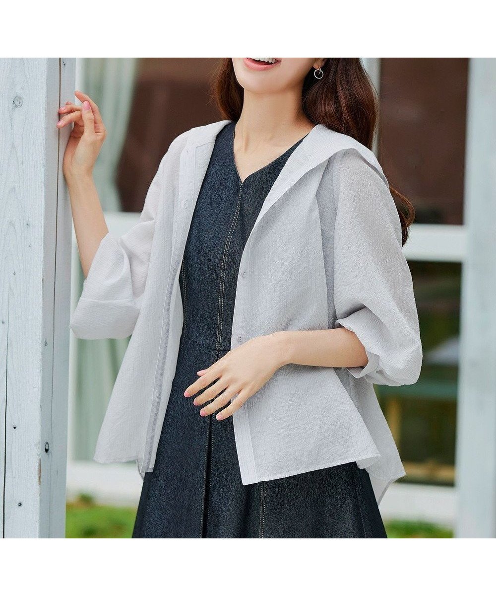 【ティアクラッセ/Tiaclasse】の【洗える】シアーパーカーカーディガン 人気、トレンドファッション・服の通販 founy(ファニー) 　ファッション　Fashion　レディースファッション　WOMEN　トップス・カットソー　Tops/Tshirt　カーディガン　Cardigans　パーカ　Sweats　アクセサリー　Accessories　カーディガン　Cardigan　シアー　Sheer　シンプル　Simple　スリーブ　Sleeve　チュニック　Tunic　パーカー　Hoodie　ポケット　Pocket　リラックス　Relax　再入荷　Restock/Back In Stock/Re Arrival　夏　Summer　NEW・新作・新着・新入荷　New Arrivals　春　Spring　S/S・春夏　Ss・Spring/Summer　洗える　Washable　 other-1|ID: prp329100004515240 ipo3291000000031965854