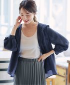 【ティアクラッセ/Tiaclasse】の【洗える】シアーパーカーカーディガン ネイビー|ID: prp329100004515240 ipo3291000000034628956