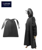 【ムーンバット/MOONBAT】のFLAT PURE レインコート チェック柄 リュック対応 ユニセックス 収納袋付き チャコールグレー|ID: prp329100004515251 ipo3291000000031903607