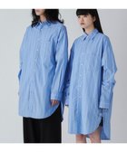 【ウィゴー/WEGO】のストライプロングシャツ ブルーストライプ|ID: prp329100004515258 ipo3291000000031981761