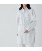 【ウィゴー/WEGO】のストライプロングシャツ ホワイトストライプ|ID: prp329100004515258 ipo3291000000031981763