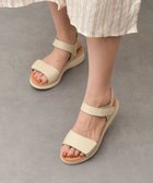 【インター ショシュール/INTER-CHAUSSURES】の【Oh my Sandals】ベルクロローヒールサンダル アイボリー|ID: prp329100004515397 ipo3291000000032146395