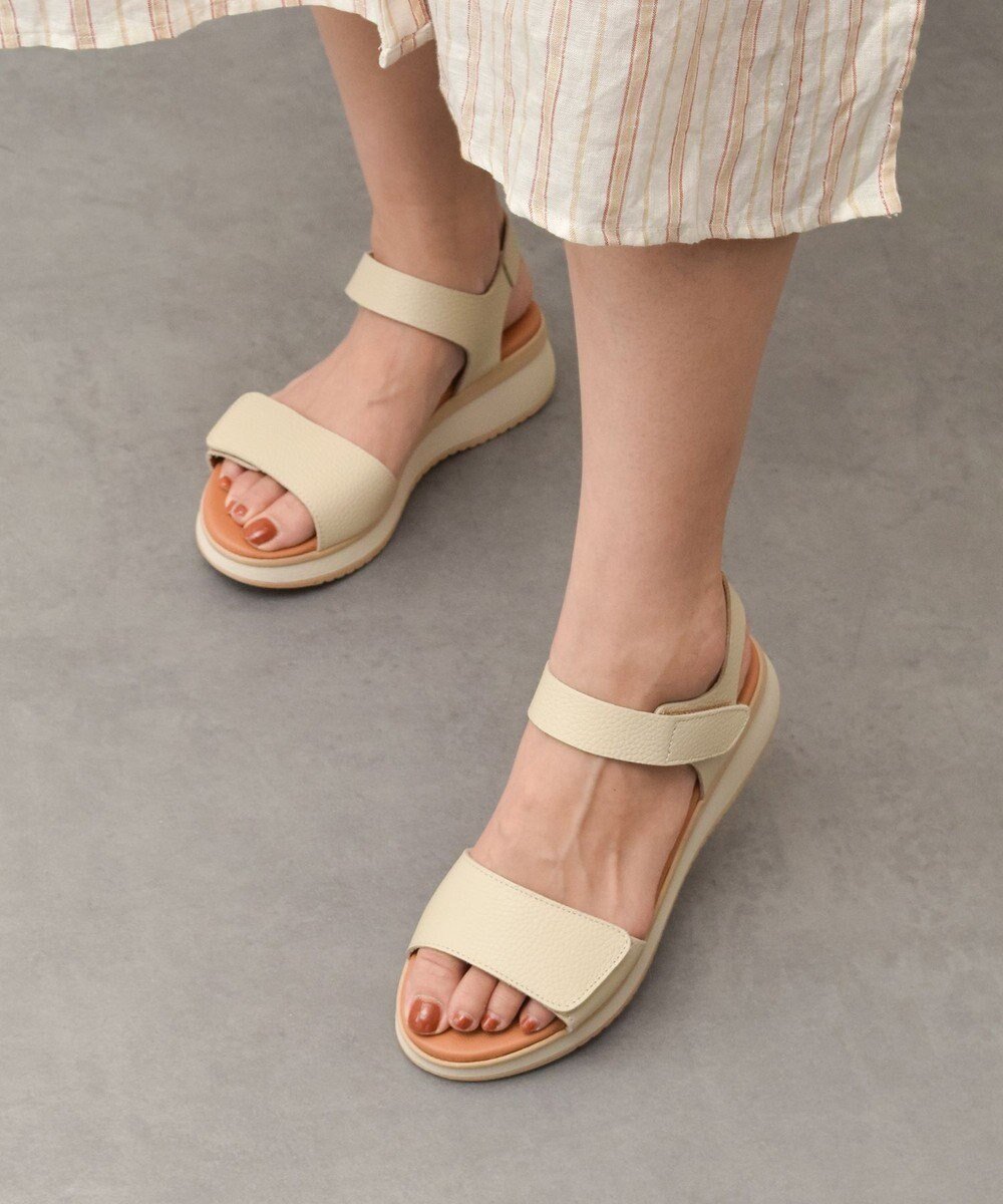 【インター ショシュール/INTER-CHAUSSURES】の【Oh my Sandals】ベルクロローヒールサンダル インテリア・キッズ・メンズ・レディースファッション・服の通販 founy(ファニー) 　ファッション　Fashion　レディースファッション　Ladies' Fashion Online　サンダル　Sandals　シンプル　Simple　再入荷　Restock/Back In Stock/Re Arrival　夏　Summer　S/S・春夏　Ss・Spring/Summer　A/W・秋冬　Aw・Autumn/Winter・Fw・Fall-Winter　アイボリー|ID: prp329100004515397 ipo3291000000032146395