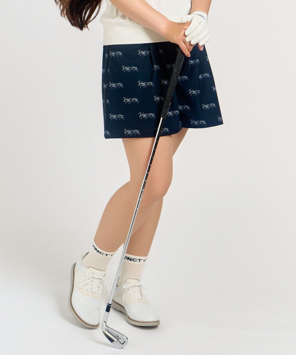 【23区 ゴルフ/NIJYUSANKU GOLF】の着用動画あり【辻梨恵プロ着用】ロゴプリントショートパンツ インテリア・キッズ・メンズ・レディースファッション・服の通販 founy(ファニー) 　ファッション　Fashion　レディースファッション　Fashion for Women　パンツ　Pants & Trousers　ショートパンツ・ハーフパンツ　High-Waisted & Relaxed Shorts　春　Spring　吸水　Absorbent, Quick-Dry　サマー　Summer, Summer Style　サークル　Circle, Round Design　ショーツ　Shorts, Short Pants　ストレッチ　Stretch, Stretchy Fabric　トレンド　Trend, Trending Now　フィット　Fit, Slim Fit　ポケット　Pocket, Pocket Detail　ポーチ　Pouch, Small Case　S/S・春夏　SS, Spring/Summer, Warm Season　夏　Summer　ネイビー系5|ID: prp329100004515400 ipo3291000000033617272