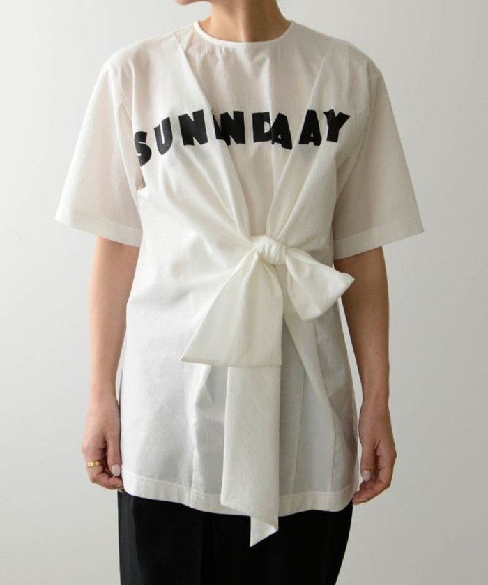 【その他のブランド/Other】のKnot T-shirt ノットTシャツ インテリア・キッズ・メンズ・レディースファッション・服の通販 founy(ファニー) https://founy.com/ ファッション Fashion レディースファッション WOMEN トップス・カットソー Tops/Tshirt シャツ/ブラウス Shirts/Blouses ロング / Tシャツ T-Shirts カットソー Cut and Sewn カットソー Cut And Sew シンプル Simple スリム Slim フォルム Form A/W・秋冬 Aw・Autumn/Winter・Fw・Fall-Winter S/S・春夏 Ss・Spring/Summer おすすめ Recommend 夏 Summer |ID: prp329100004515435 ipo3291000000031904966