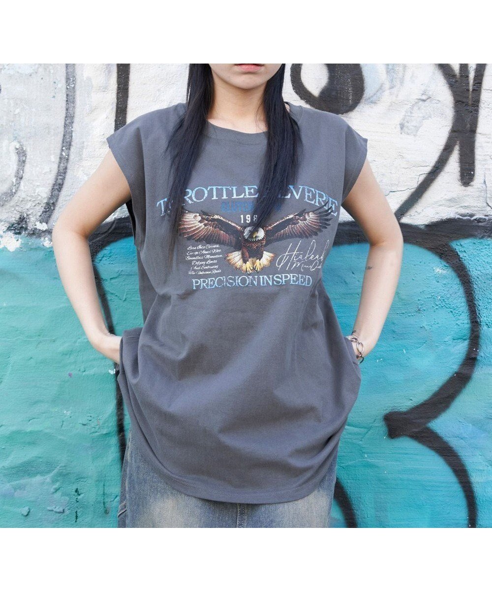 【ウィゴー/WEGO】の【ユニセックス着用ITEM/MLサイズ展開】ヴィンテージライクグラフィックノースリーブ インテリア・キッズ・メンズ・レディースファッション・服の通販 founy(ファニー) 　ファッション　Fashion　レディースファッション　Fashion for Women　トップス・カットソー　Cut & Sew Tops　キャミソール&ノースリーブ　Camisoles & Sleeveless Tops　インナー　Innerwear　ヴィンテージ　Vintage Style　春　Spring　スマホ　Smartphone, Mobile Device　タンク　Tank Top, Sleeveless Top　デニム　Denim, Jeans Material　ノースリーブ　Sleeveless, No-Sleeve　人気　Popular, Best Seller　S/S・春夏　SS, Spring/Summer, Warm Season　再入荷　Restock / Back in Stock　おすすめ　Recommended / Our Picks　夏　Summer　柄1|ID: prp329100004515475 ipo3291000000032589278