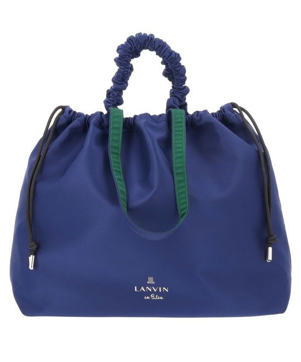 【ランバン オン ブルー/LANVIN en Bleu】のクラリス 2wayバッグ インテリア・キッズ・メンズ・レディースファッション・服の通販 founy(ファニー) 　ファッション　Fashion　レディースファッション　WOMEN　バッグ　Bag　シンプル　Simple　ハンドバッグ　Handbag　フラット　Flat　再入荷　Restock/Back In Stock/Re Arrival　巾着　Purse　ネイビー|ID: prp329100004515543 ipo3291000000031906246