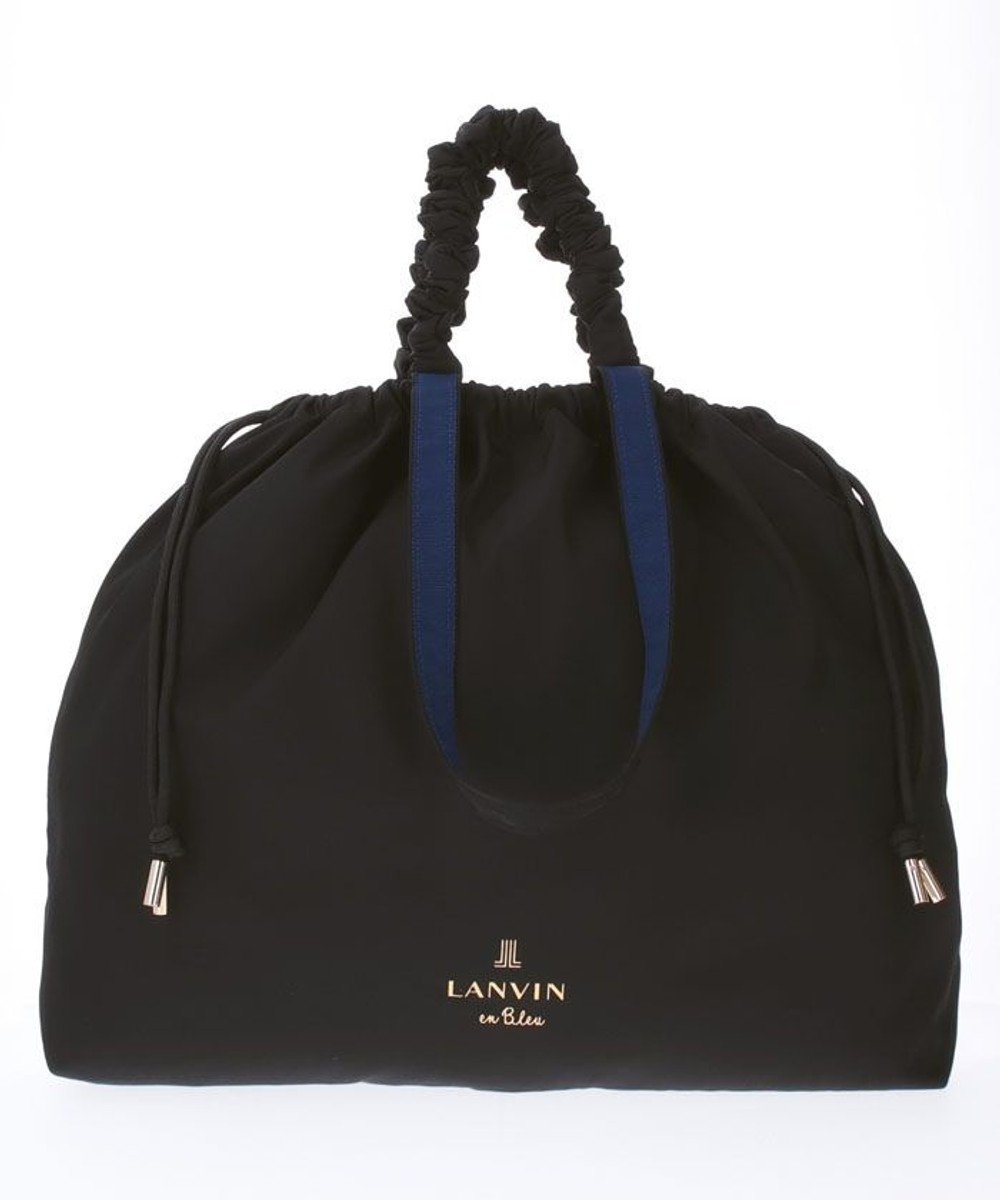 【ランバン オン ブルー/LANVIN en Bleu】のクラリス 2wayバッグ インテリア・キッズ・メンズ・レディースファッション・服の通販 founy(ファニー) 　ファッション　Fashion　レディースファッション　WOMEN　バッグ　Bag　シンプル　Simple　ハンドバッグ　Handbag　フラット　Flat　再入荷　Restock/Back In Stock/Re Arrival　巾着　Purse　ブラック|ID: prp329100004515543 ipo3291000000031906247