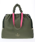【ランバン オン ブルー/LANVIN en Bleu】のクラリス 2wayバッグ 人気、トレンドファッション・服の通販 founy(ファニー) ファッション Fashion レディースファッション WOMEN バッグ Bag シンプル Simple ハンドバッグ Handbag フラット Flat 再入荷 Restock/Back In Stock/Re Arrival 巾着 Purse thumbnail カーキ|ID: prp329100004515543 ipo3291000000031906249